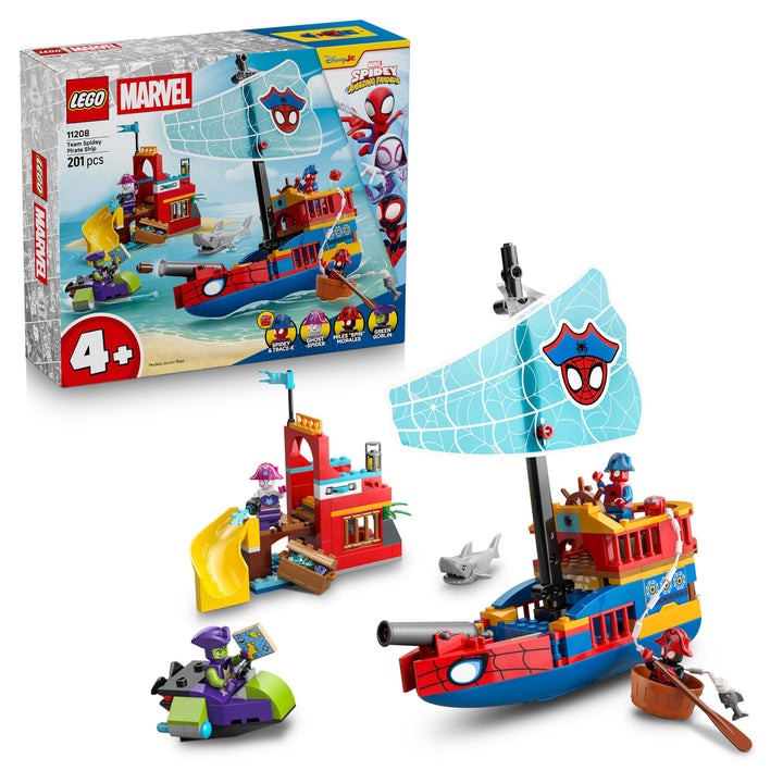 Piratenschiff Bauset Superhelden 4 Minifiguren 201 Teile ab 4 Jahre