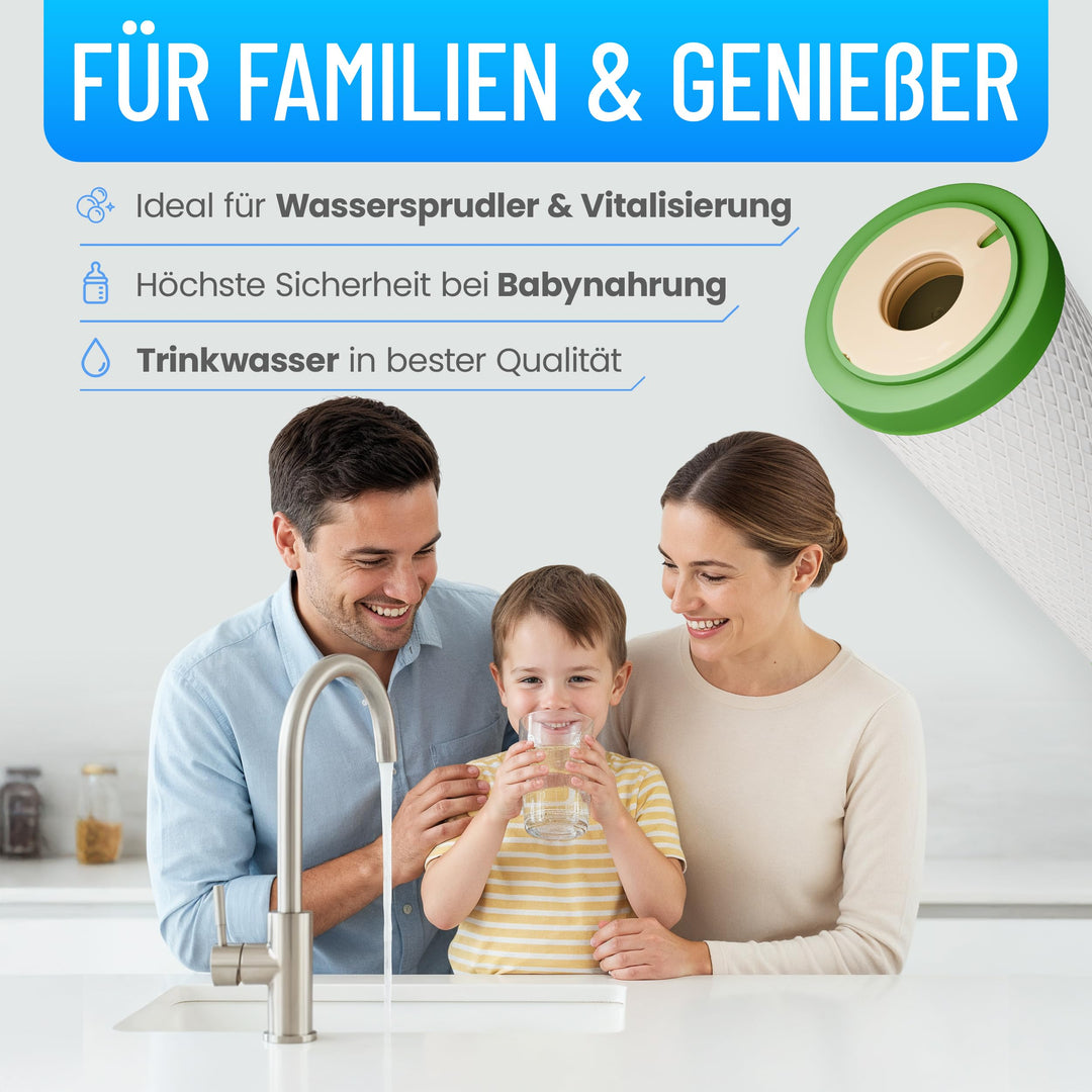 Wasserfilter Aktivkohle gesintert für Untertisch-Filtergehäuse bis 3 L/min - Bild 7