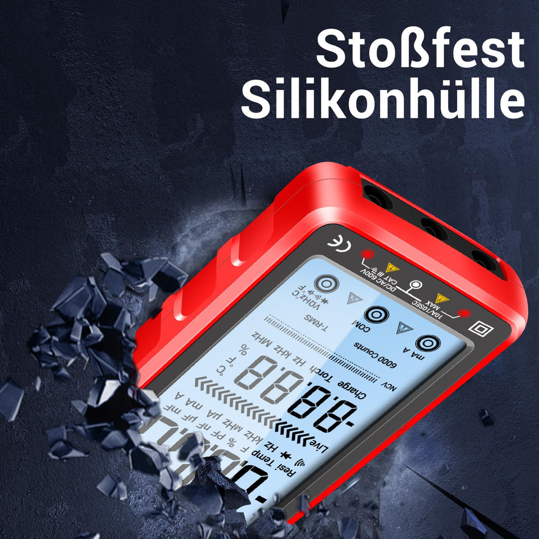 Digitales Multimeter wiederaufladbar USB-C 5-Zoll-Display Elektriker - Bild 6