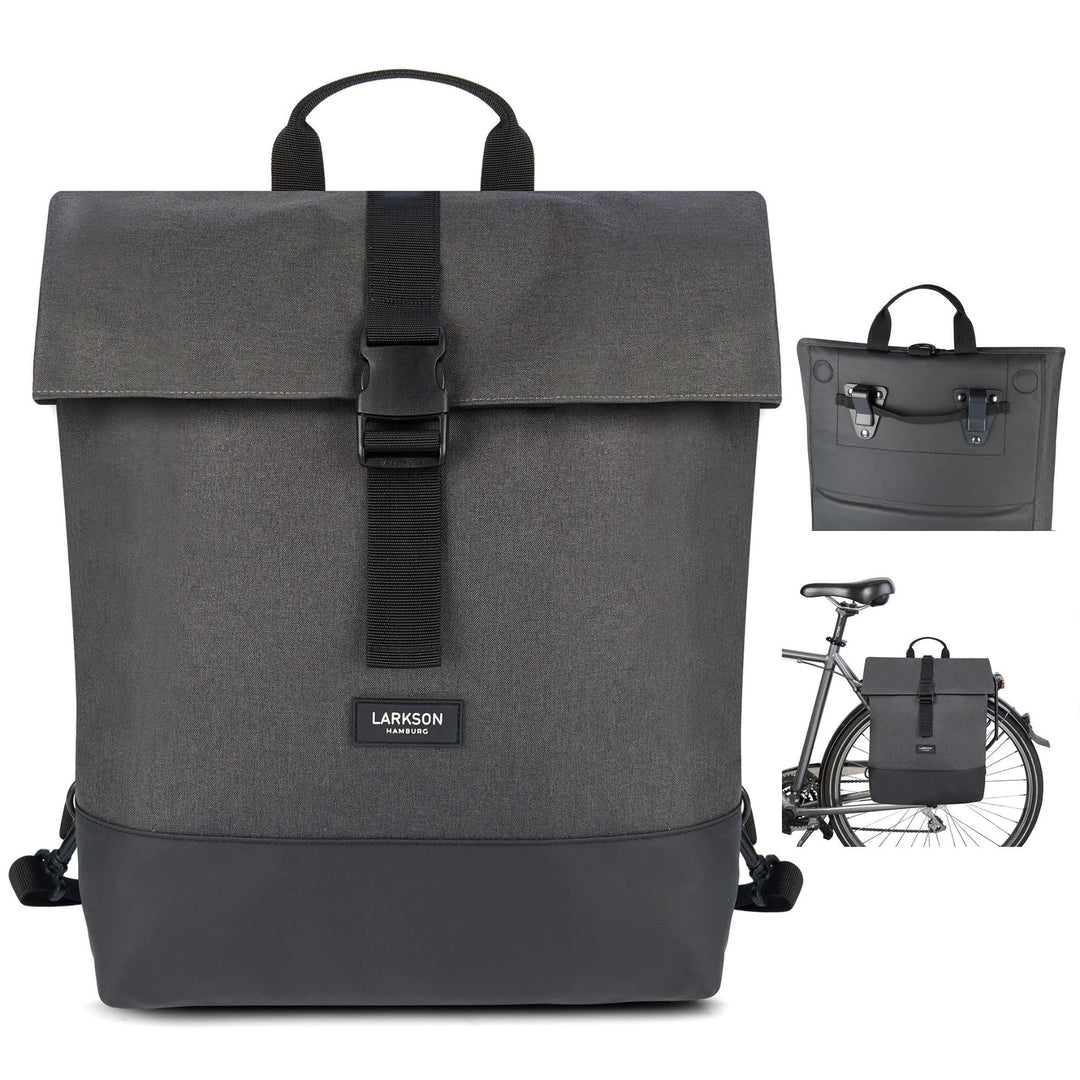 Fahrradtasche Gepäckträger 2-in-1 Rucksack 14-19L Laptopfach