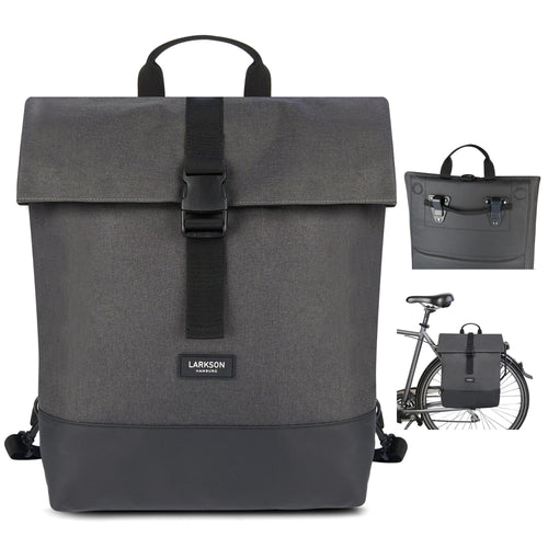 Fahrradtasche Gepäckträger 2-in-1 Rucksack 14-19L Laptopfach