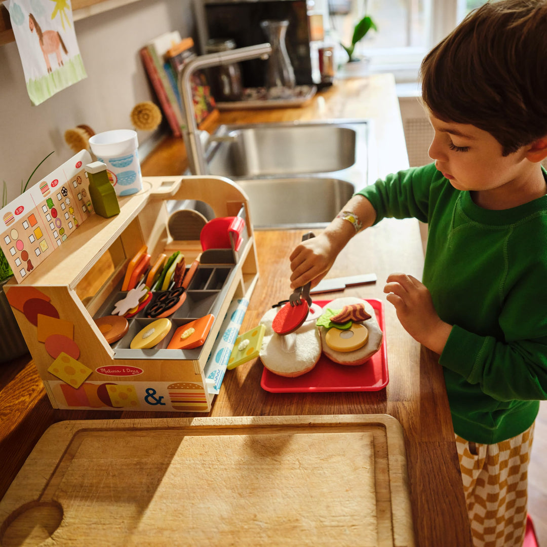 Sandwich-Shop Holz 52-teilig mit Schneider für Kinder ab 3 - Bild 5