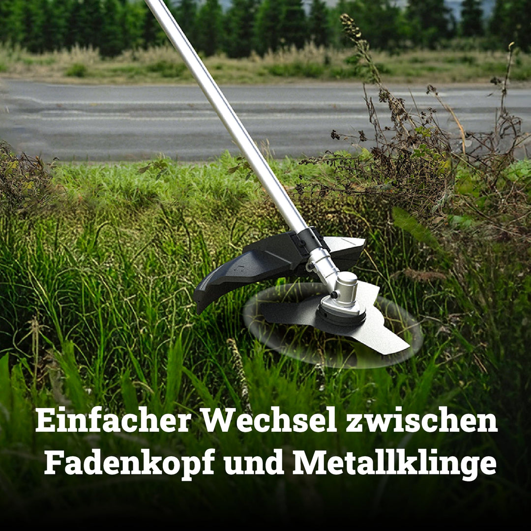 Akku-Rasentrimmer 40V bürstenloser Motor Wechselkopf 38cm - Bild 3