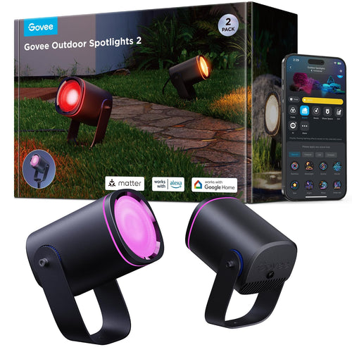LED Gartenstrahler RGBWIC 700lm 16 Mio. Farben IP67 2er-Set