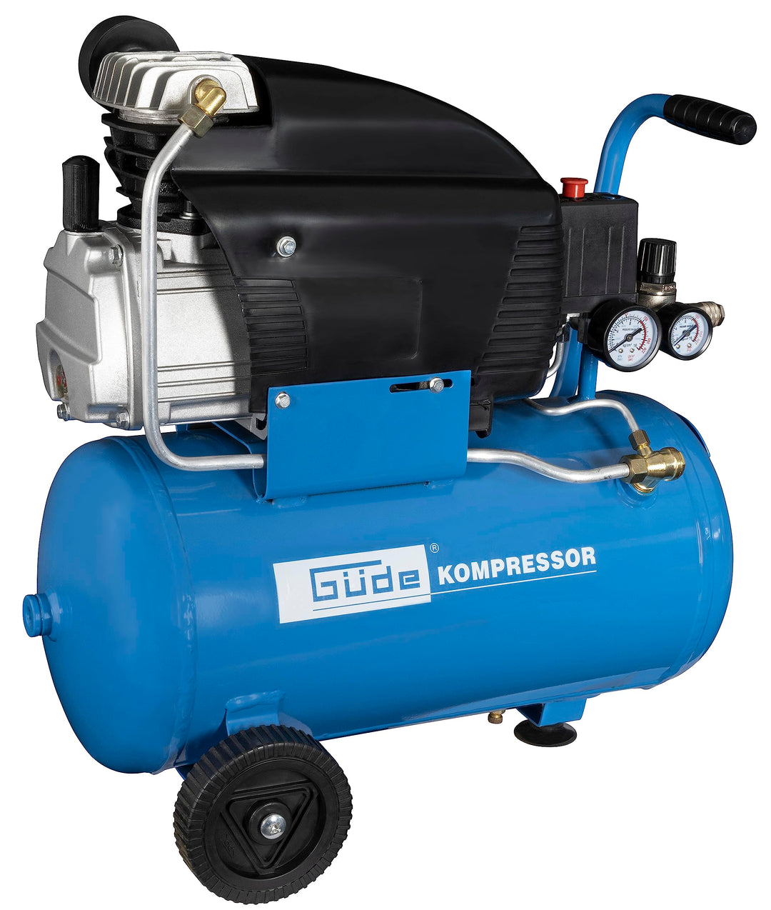 Druckluftkompressor 1500W 24L Kessel ölgeschmiert mit Zubehörset