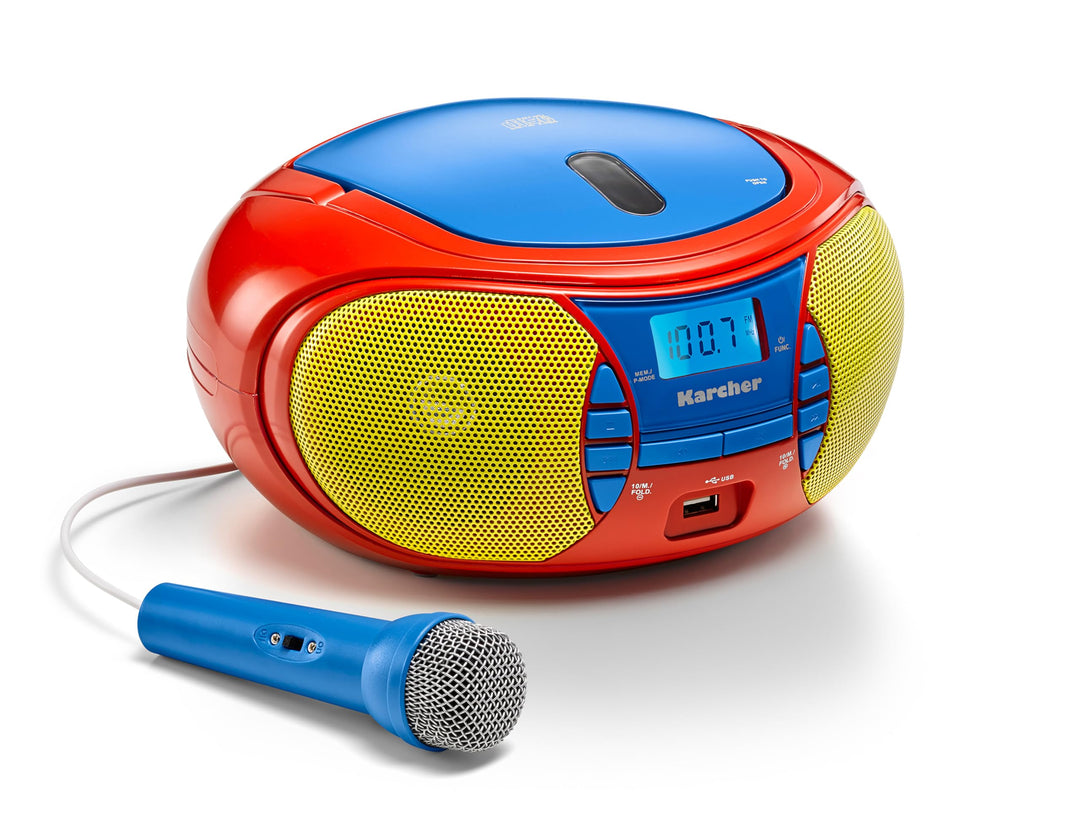 Kinder-Boombox mit CD-Player, Mikrofon und UKW-Radio 2,4 W - Bild 2