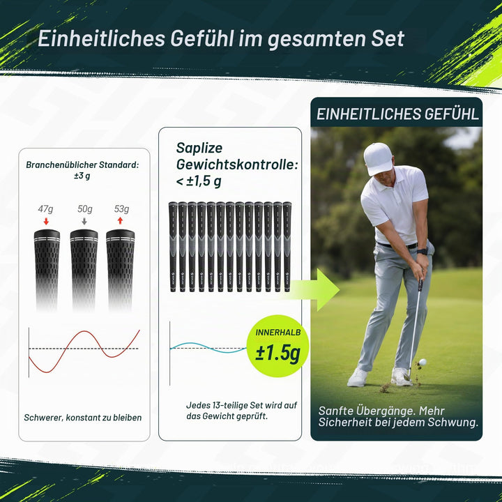 Golfgriffe Gummi 13er-Set mit Regripping-Kit Standard weiss - Bild 3