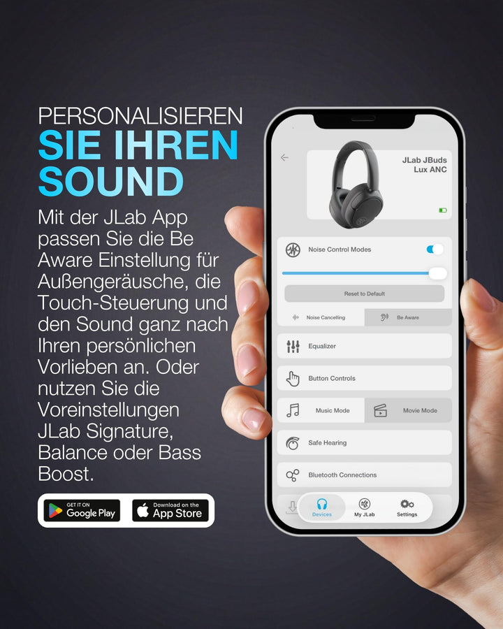 Over-Ear Bluetooth Kopfhörer ANC 70h Akku Spatial Audio Graphit - Bild 8