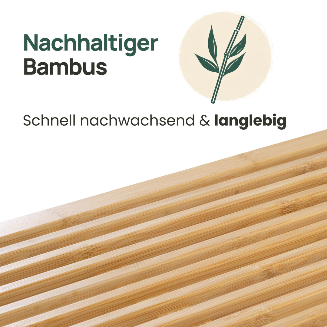 Sitzbank Bambus ohne Lehne für Flur und Esszimmer - Bild 6
