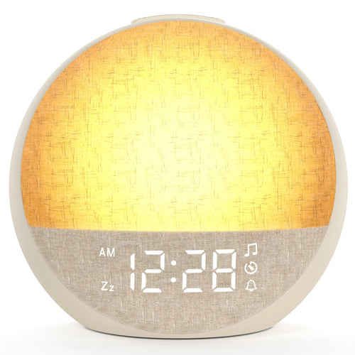 Tageslichtwecker mit Sonnenaufgangssimulation 30 Klänge 11 Farben