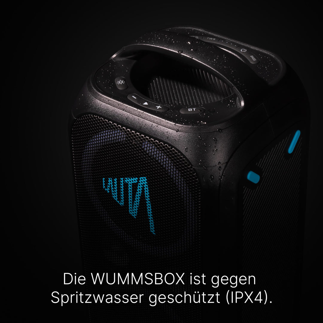 Bluetooth Partybox 80W RMS 103dB mit LED-Lichtshow und IPX4-Schutz - Bild 8