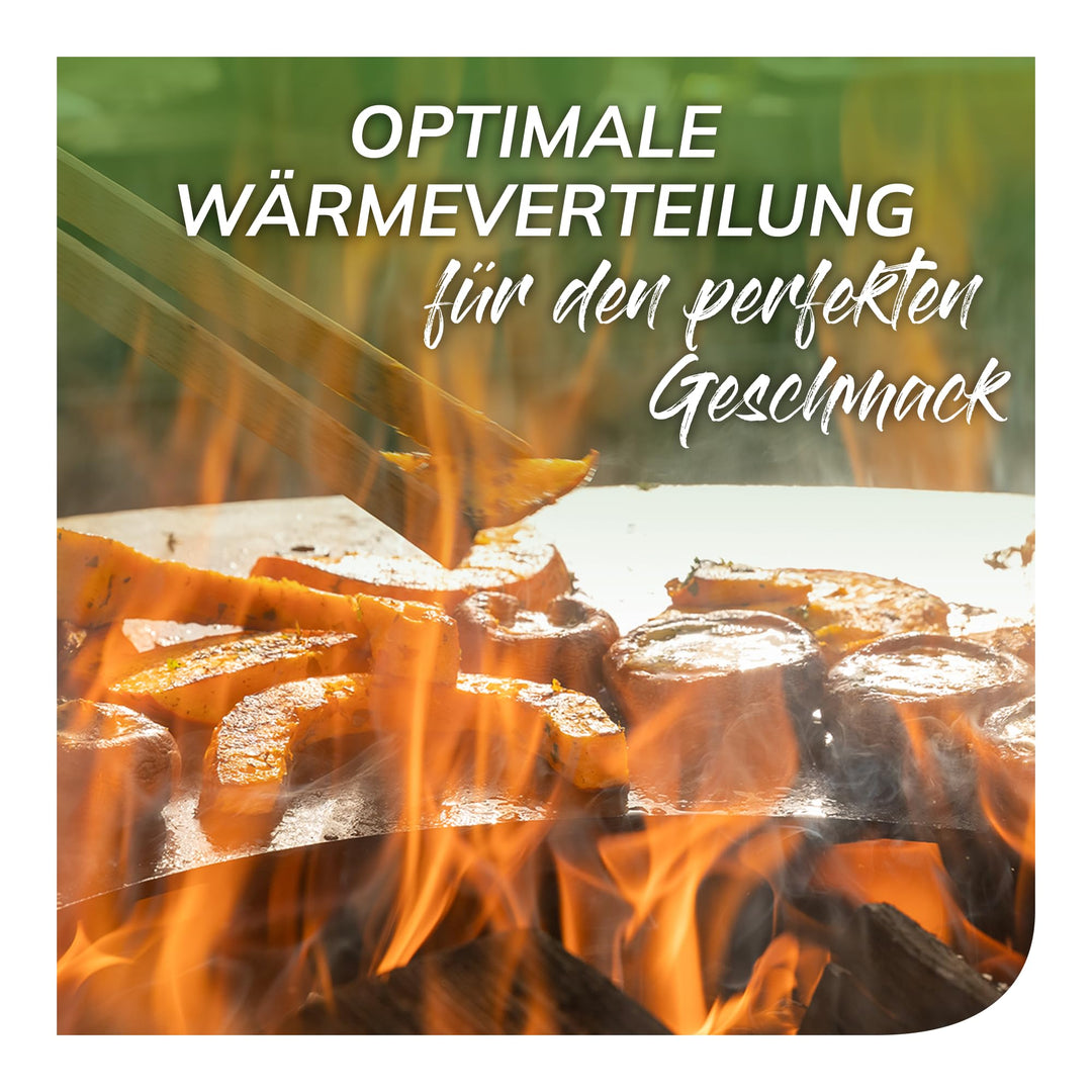 Kohlenschale emaillierter Stahl 60 cm für Gabionen-Feuerstellen - Bild 2
