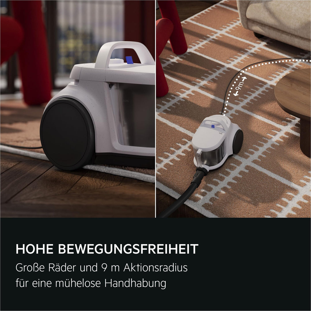 Staubsauger beutellos mit HEPA-Filter 1000W 2L Behälter dunkelrot - Bild 4