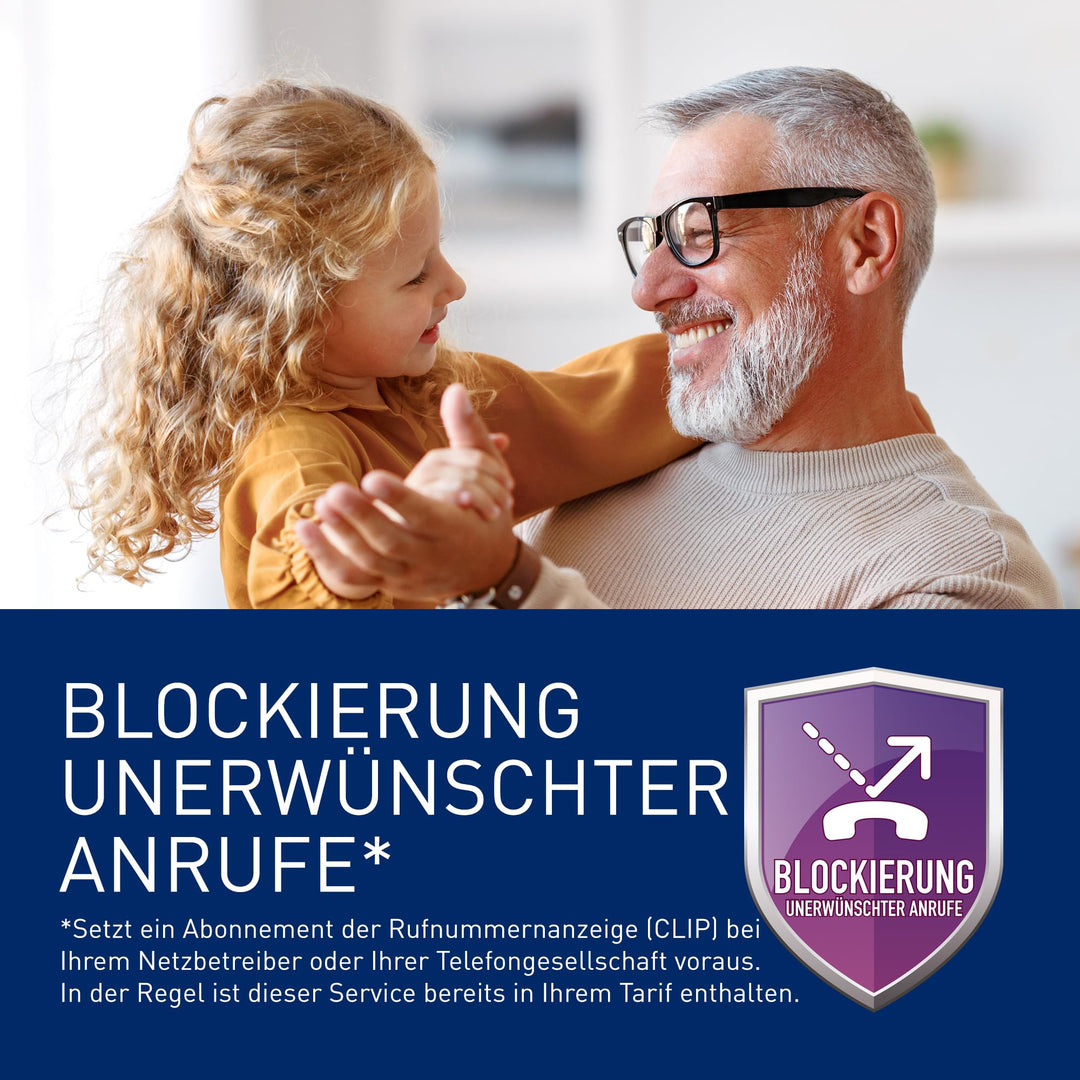 Schnurlostelefon Set mit Anrufbeantworter 3 Mobilteile grosse Tasten Senioren - Bild 8