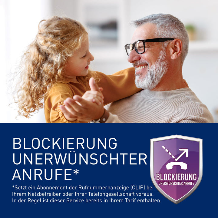 Schnurlostelefon Set mit Anrufbeantworter 3 Mobilteile grosse Tasten Senioren - Bild 8