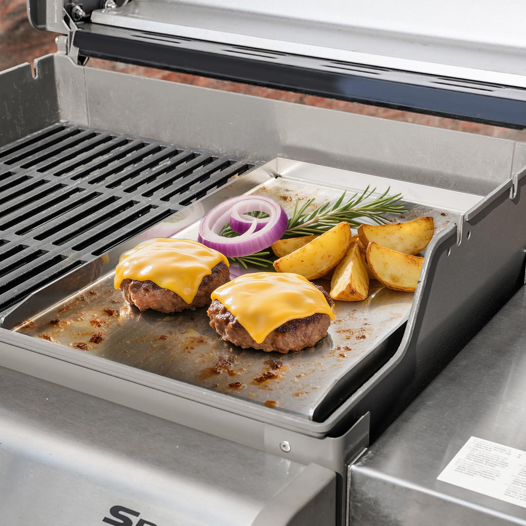 Grillplatte Plancha Edelstahl 44x30 cm für Weber Spirit &amp; Genesis - Bild 9