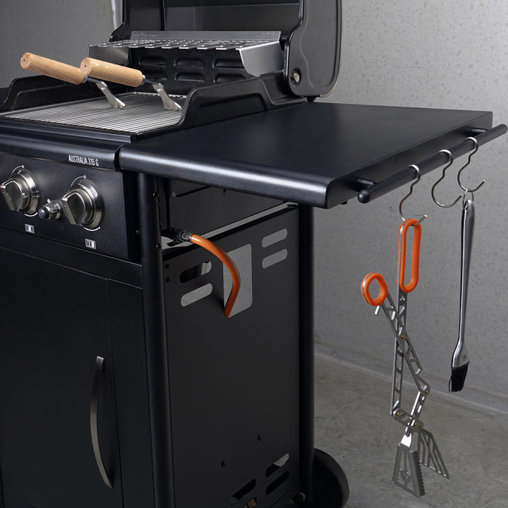 Grillrostheber Edelstahl mit Eichenholzgriff abnehmbar universal - Bild 7