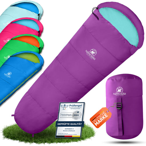 Kinderschlafsack 3-Jahreszeiten 175x70cm mit Kissenfach bis 145cm