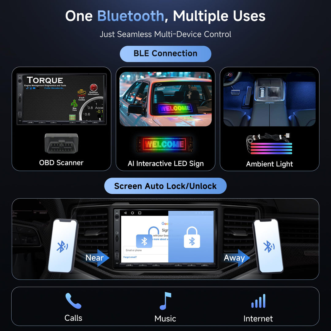 Doppel-DIN Autoradio 7" Android mit CarPlay &amp; Android Auto 2G+32G - Bild 8