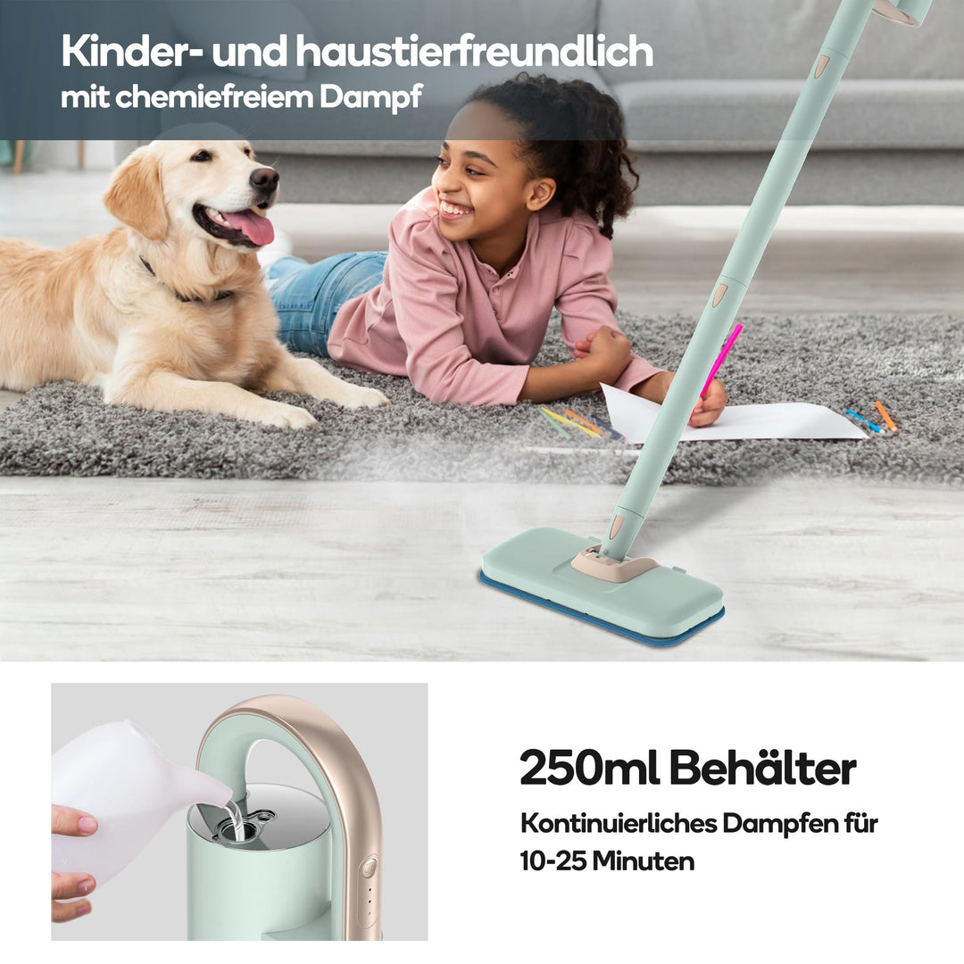 Dampfreiniger 2-in-1 mit Handgerät 1200W 3 Modi für Böden und Fugen - Bild 3