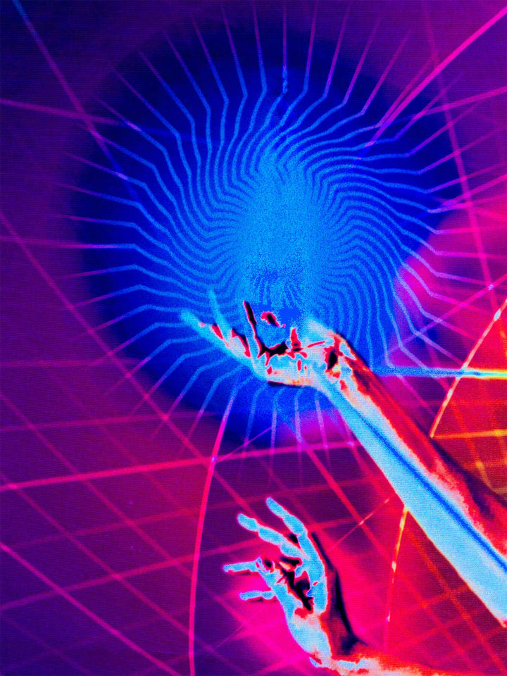 Schwarzlicht Stoffposter UV-aktiv Neon 110x137 cm Wandbehang - Bild 4