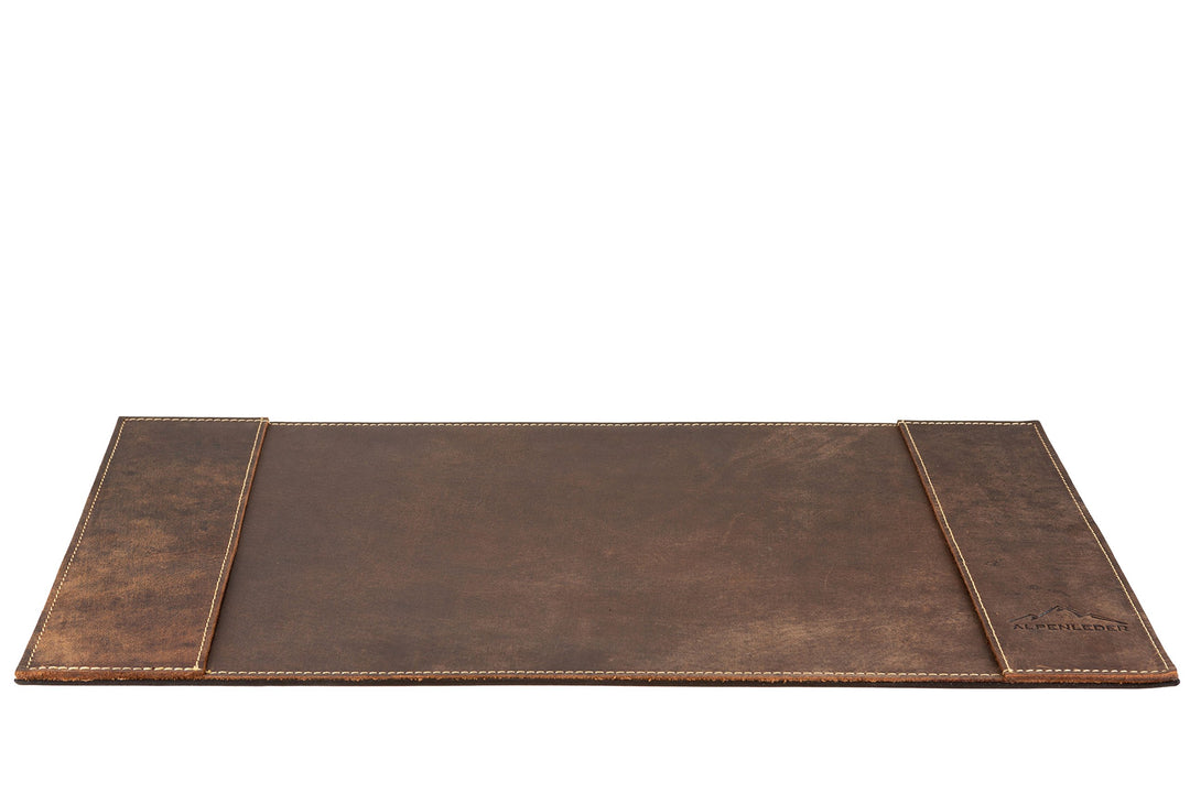 Schreibtischunterlage Leder vegetabil handgefertigt 52x29 cm - Bild 3