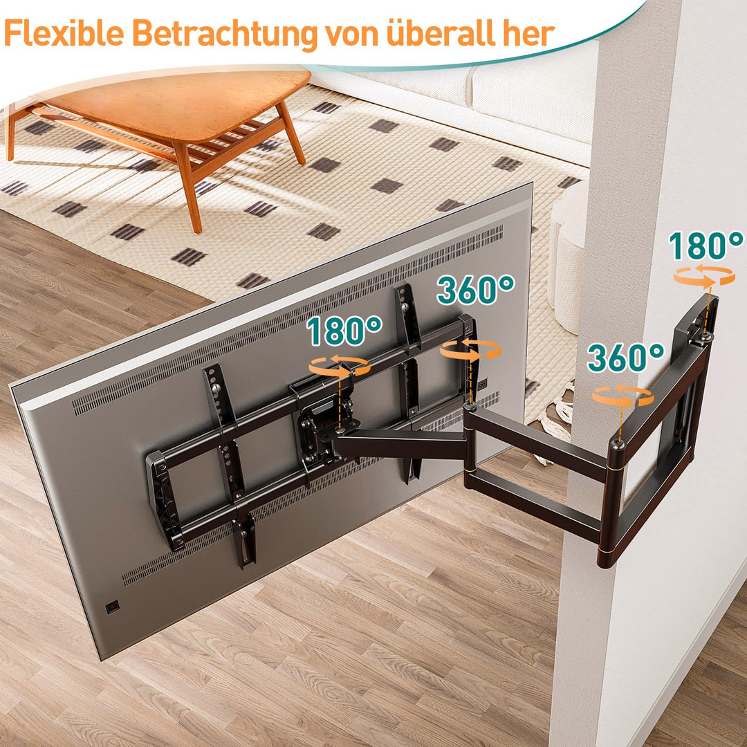 TV Wandhalterung schwenkbar 962mm Arm für 42-75 Zoll Fernseher - Bild 2