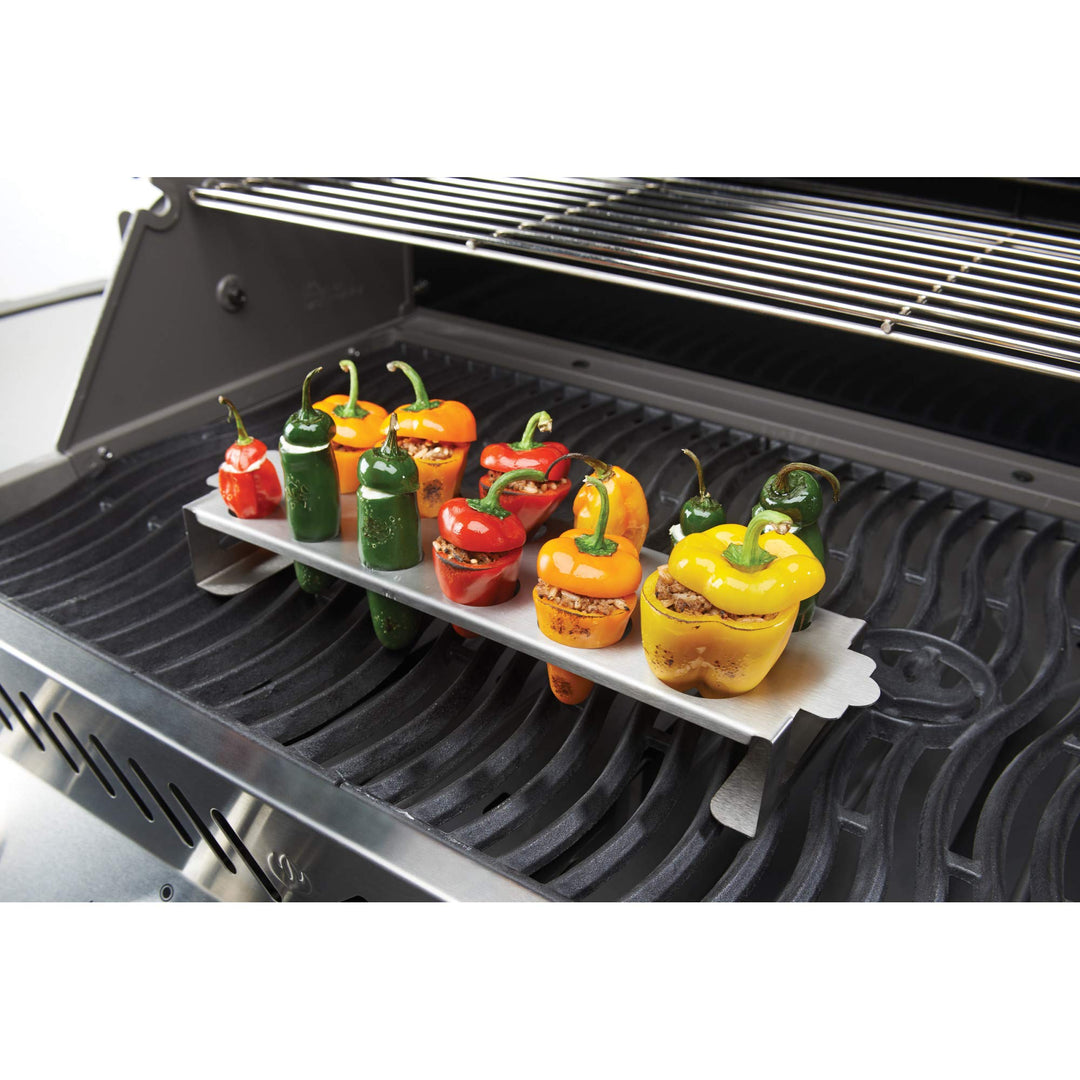 Jalapeno- und Paprika-Grillhalter Edelstahl 33x10x5 cm - Bild 3