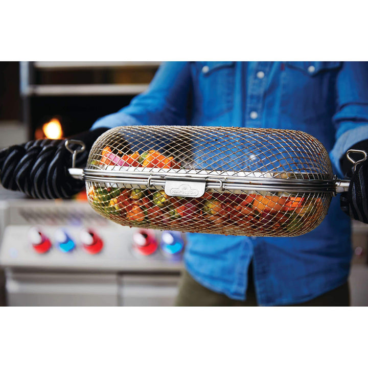 Grillkorb mit Drehspiess für Napoleon Grills, Schwarz - Bild 9