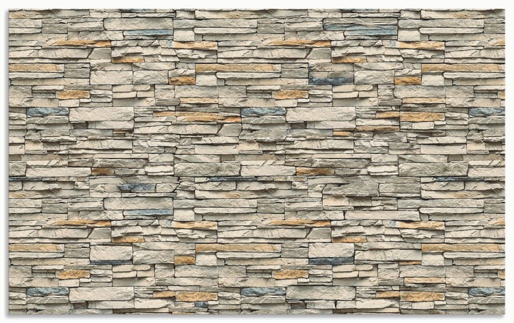 Küchenrückwand Alu Steinoptik Beige 90x55 cm Spritzschutz