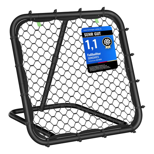 Fussball-Rebounder winkelverstellbar 40–80° Stahlrahmen klappbar