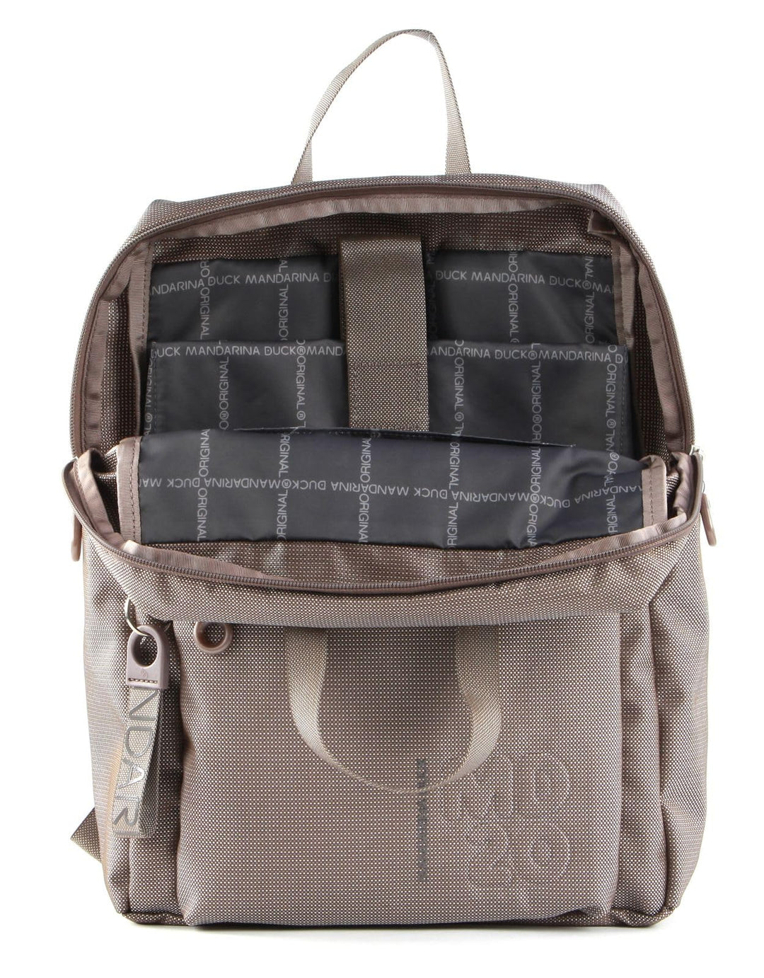 Rucksack Damen Taupe mit Laptopfach und Trolleyhalterung - Bild 5