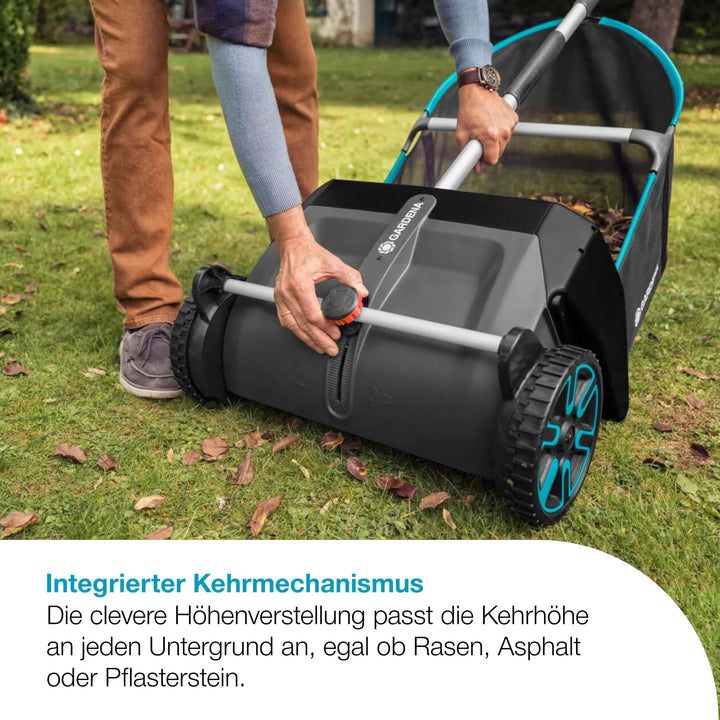 Rasenkehrmaschine ohne Motor für Laub und Grasschnitt - Bild 4