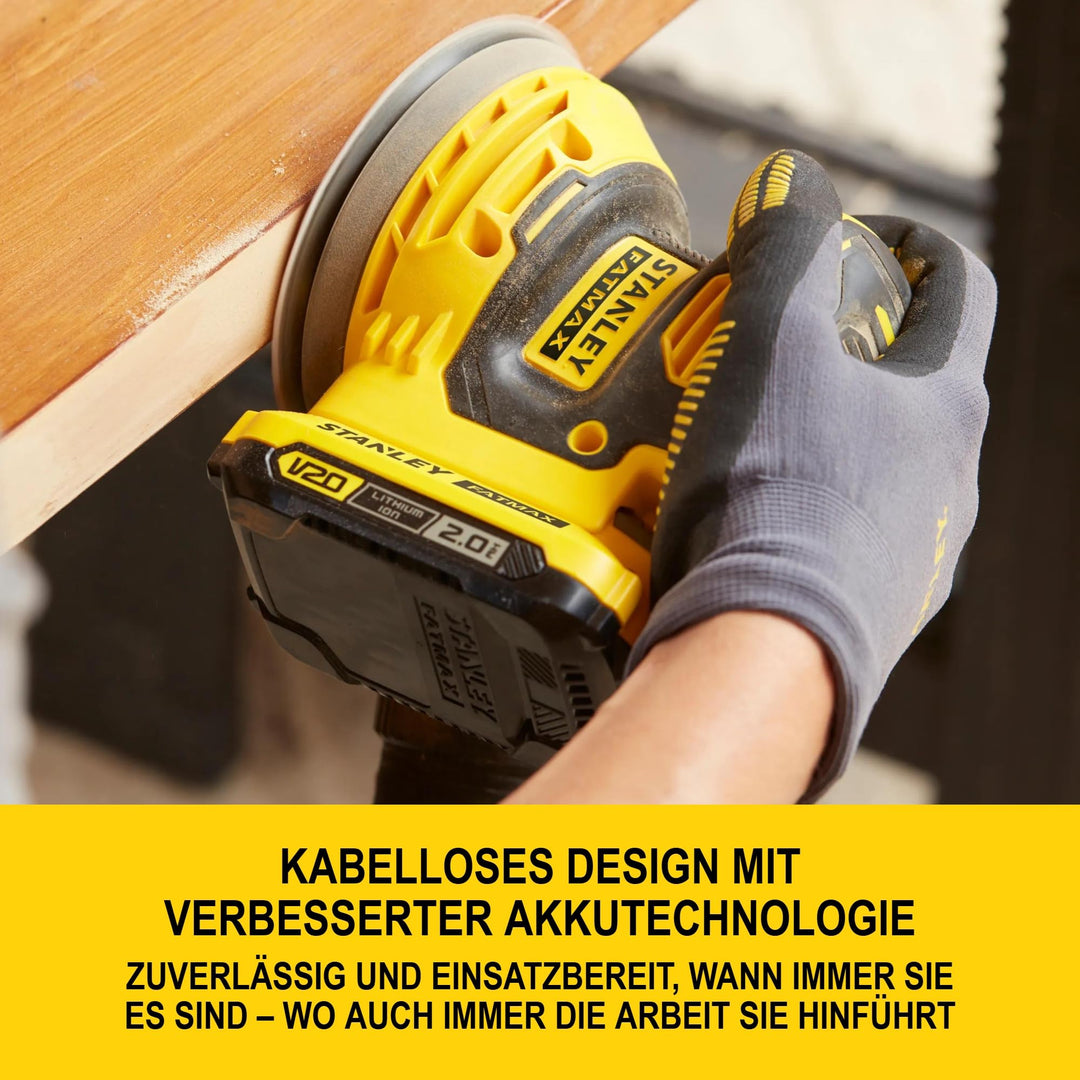 Akku-Exzenterschleifer 18V mit 2,0-Ah-Akku und Staubabsaugung - Bild 3