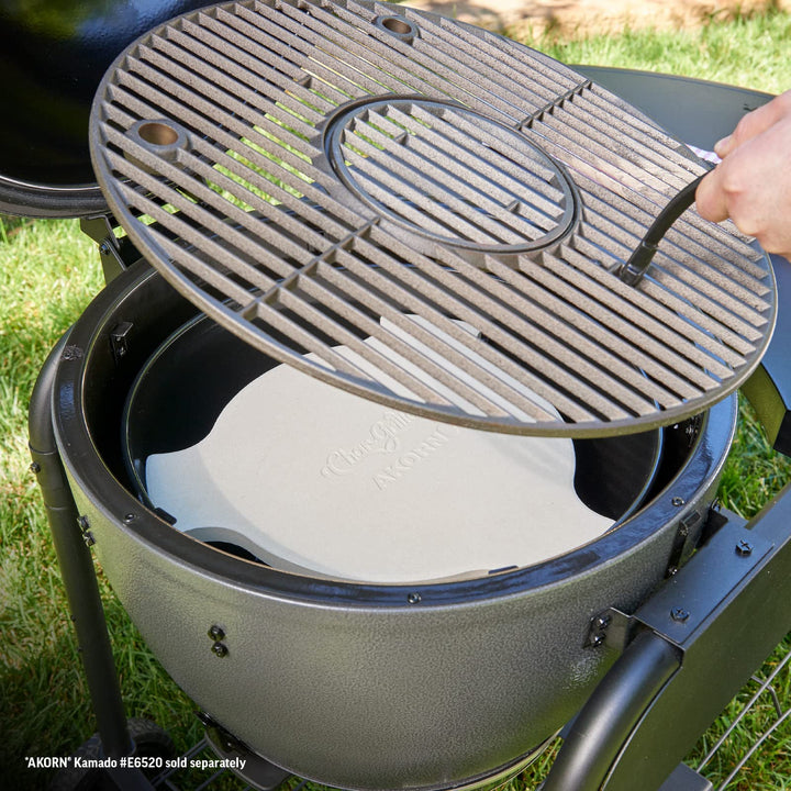 Keramik-Räucherstein Kamado Grill Deflektorplatte 38 cm Cordierit - Bild 3