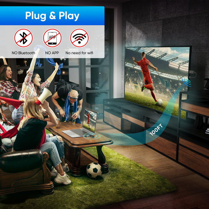 HDMI Funk-Transmitter Set 1080P kabellos 30m Reichweite Plug &amp; Play - Bild 8