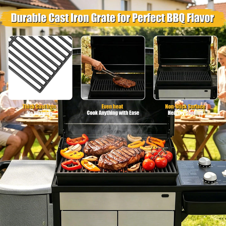 Grillrost Gusseisen 38x57 cm für Weber Spirit Classic E210 E220 - Bild 7