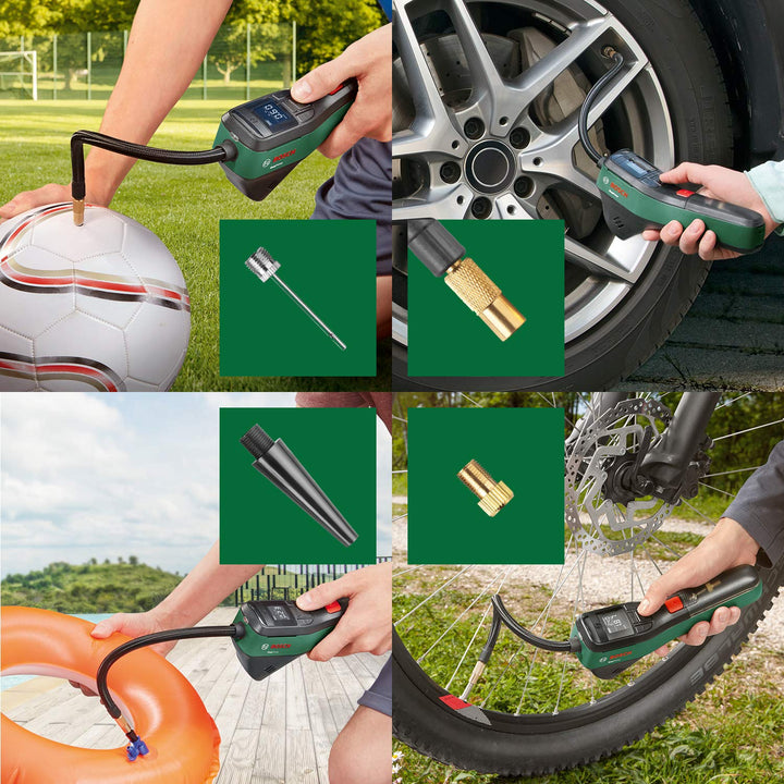 Akku-Luftpumpe 10,3 bar mit Autostopp für Fahrrad und Auto - Bild 2