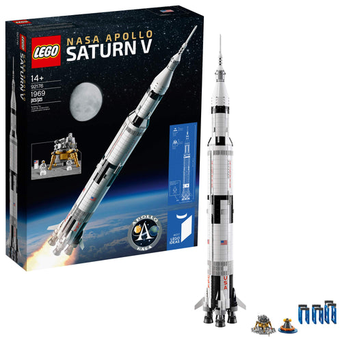 Klemmbausteine Rakete NASA Apollo Saturn V 1969-teilig zum Ausstellen