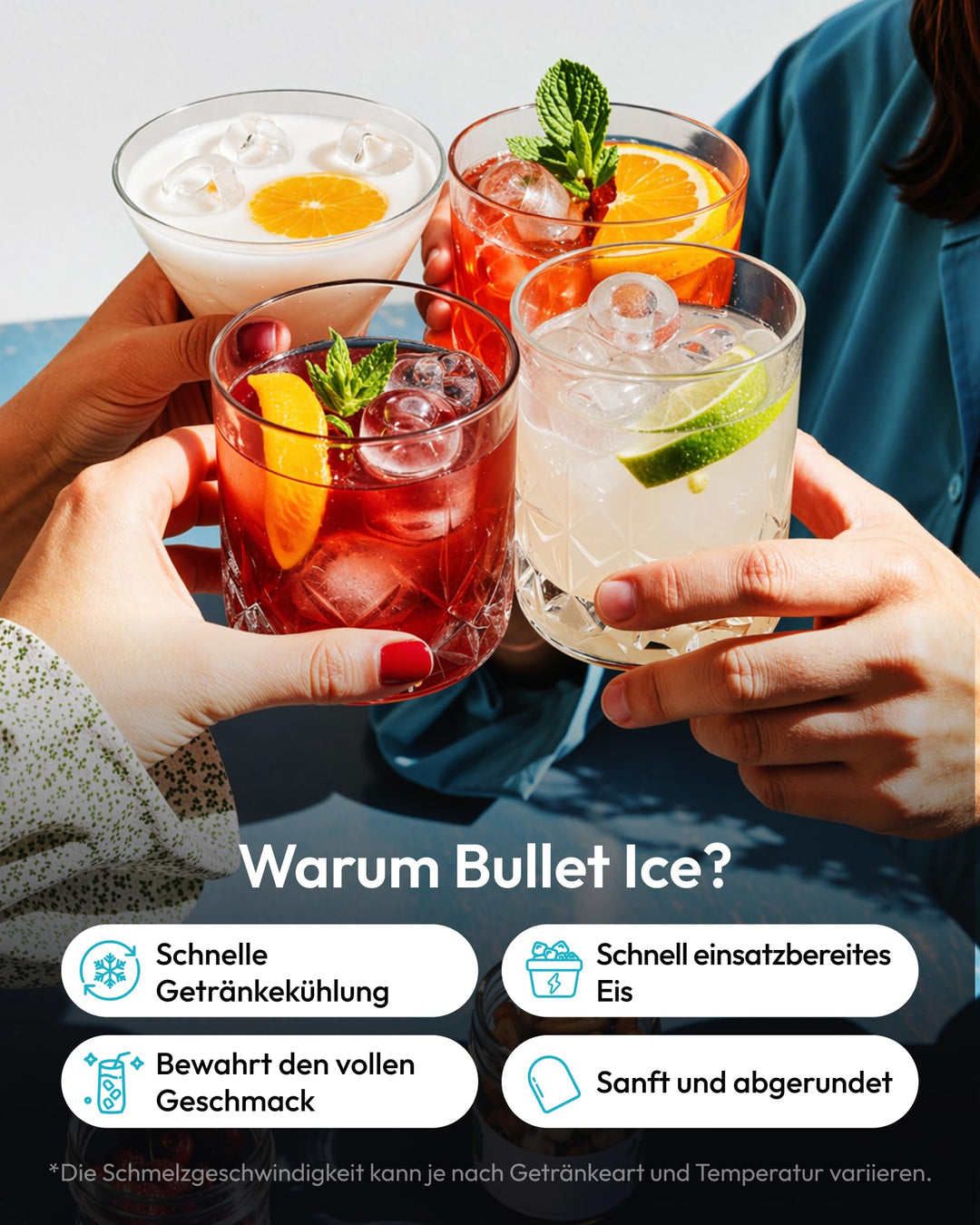 Eiswürfelmaschine Kompakt 9 Würfel in 6 Min 12 kg/Tag selbstreinigend - Bild 5