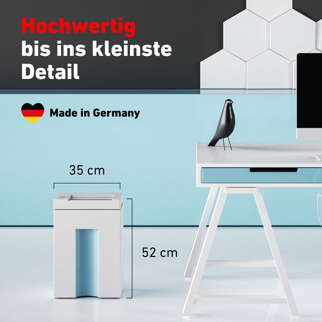 Aktenvernichter Partikelschnitt 2x15mm P-5 DSGVO bis 4 Blatt - Bild 3