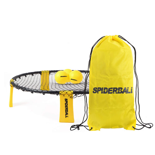 Spiderball Set mit Netz, 3 Bällen und Tragetasche für 2–4 Spieler