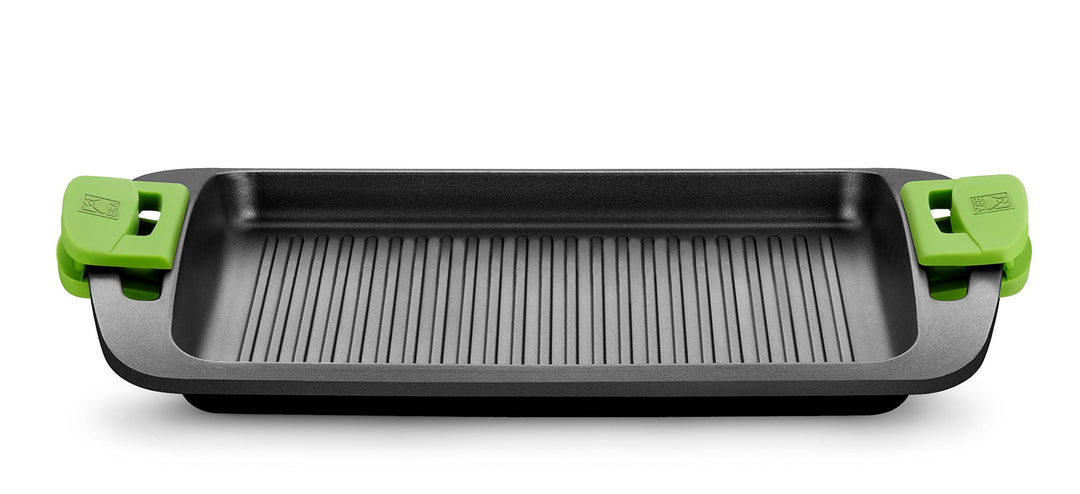 Grillplatte Aluminiumguss 40 cm Antihaftbeschichtung Induktion - Bild 2