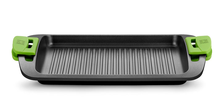 Grillplatte Aluminiumguss 40 cm Antihaftbeschichtung Induktion - Bild 2