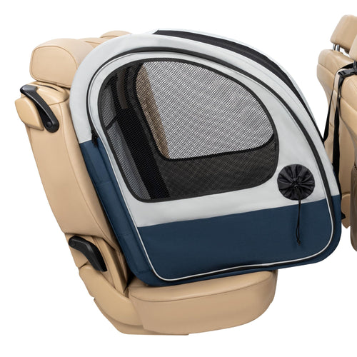Faltbare Hundetransportbox Auto Fleece-Polster Sicherheitsgurt