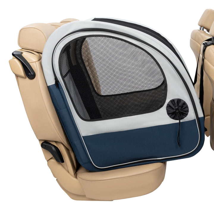 Faltbare Hundetransportbox Auto Fleece-Polster Sicherheitsgurt