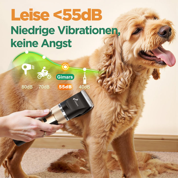 Hundeschermaschine 6-in-1 kabellos 7000 U/min mit Scheren-Set - Bild 4
