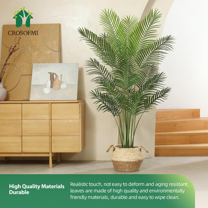 Künstliche Palme 170 cm im Topf mit Zementfüllung, Polyester - Bild 8
