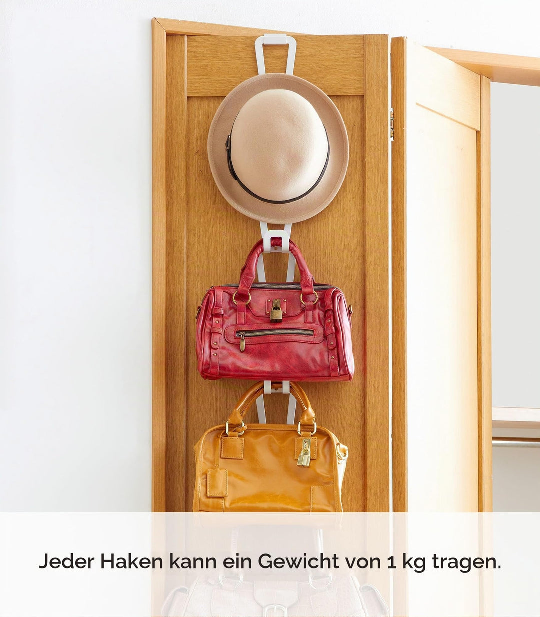 Taschengarderobe zum Hängen modular erweiterbar Weiss - Bild 6
