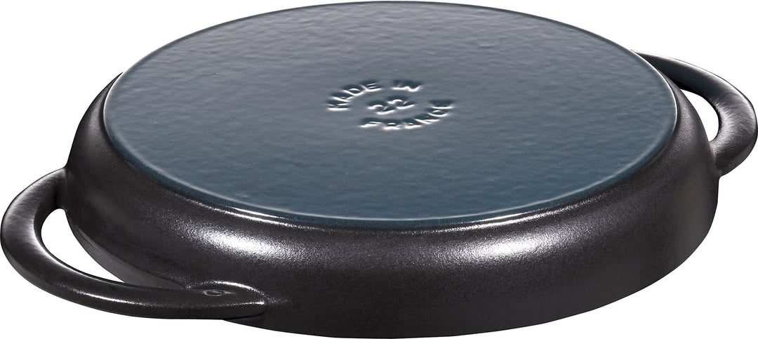 Grillpfanne rund Gusseisen 22 cm für Induktion &amp; Backofen - Bild 2